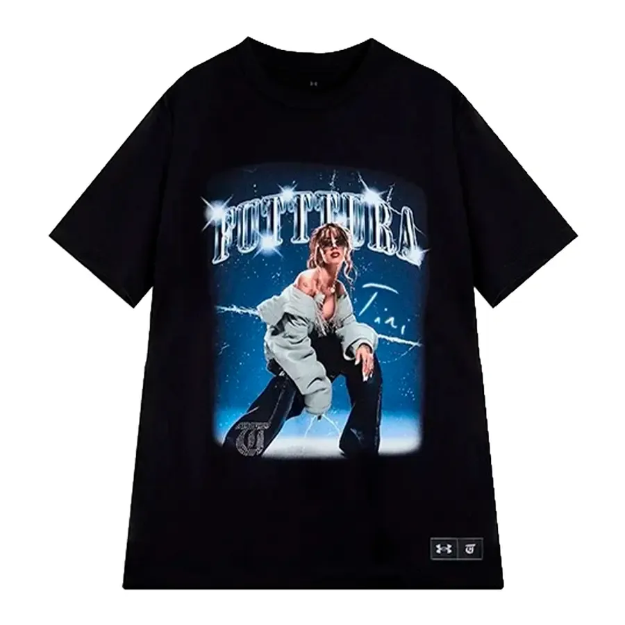 Imagen 0 de 2 de Remera Under Armour Oversized Tini Tee-NEGRO