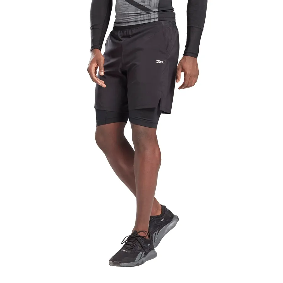 Imagen 0 de 4 de Shorts Reebok 2 en 1-NEGRO