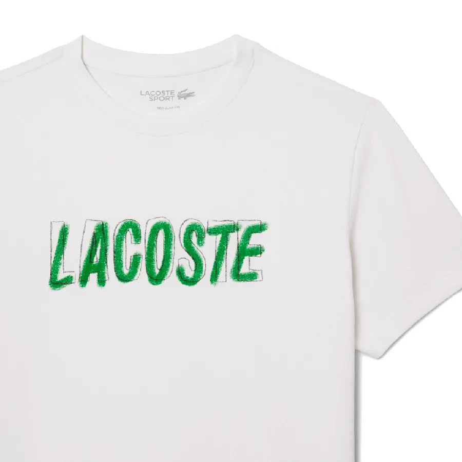 Imagen 4 de 6 de Remera Lacoste -BLANCO/VERDE