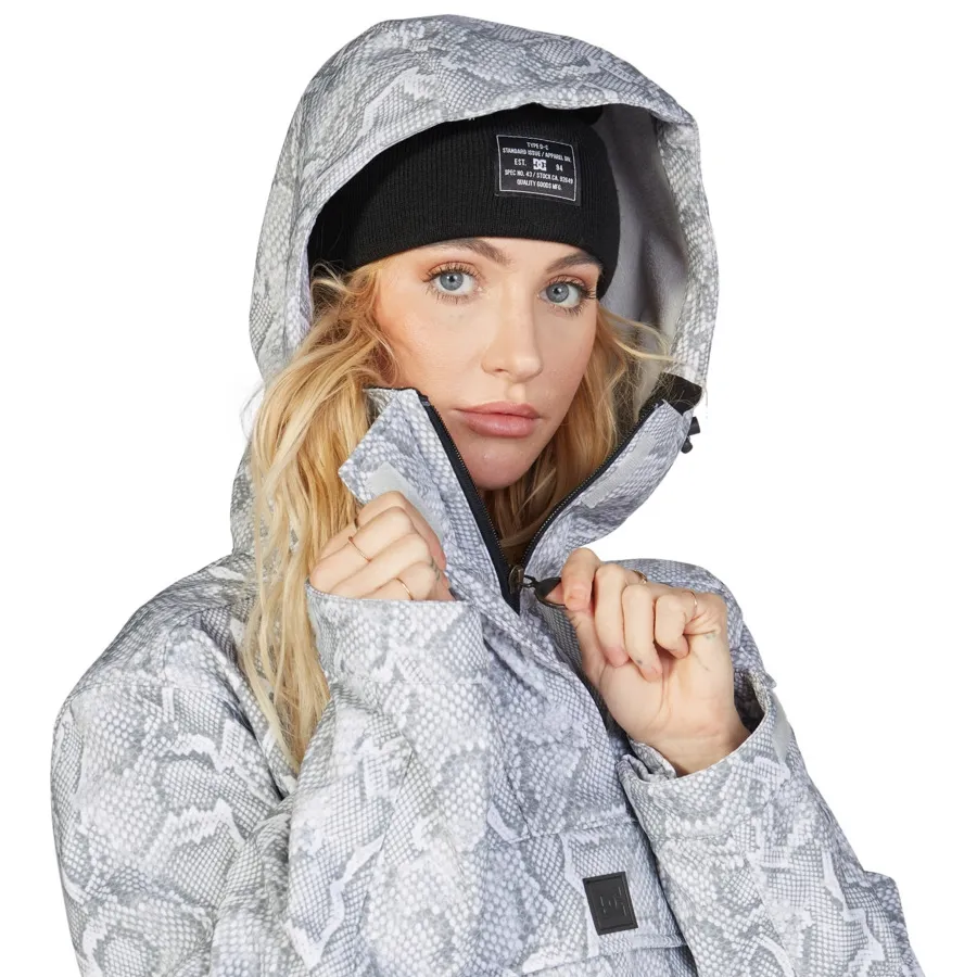 Imagen 3 de 9 de Buzo Dc Snow Prism Ss Anorak-BLANCO/VERDE