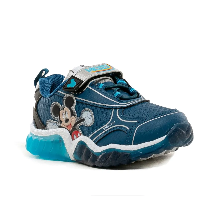 Imagen 1 de 6 de Zapatillas Footy Mickey Con Luz-AZUL/BLANCO