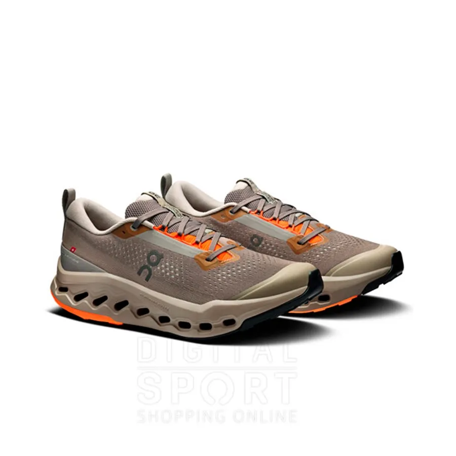 Imagen 1 de 5 de Zapatillas On Claudsurfer Trail 2-GRIS/NARANJA