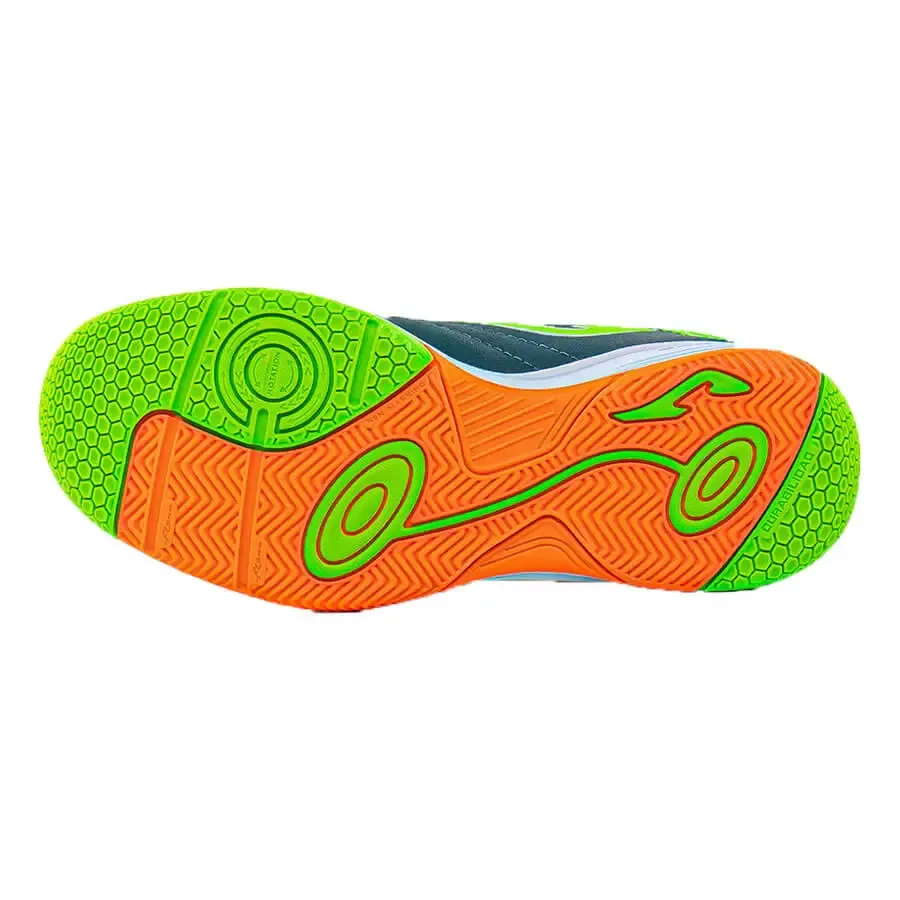 Imagen 3 de 5 de Botines Joma Toledo Jr Id V2-VERDE/VERDE FLUOR/NARANJA FLUOR