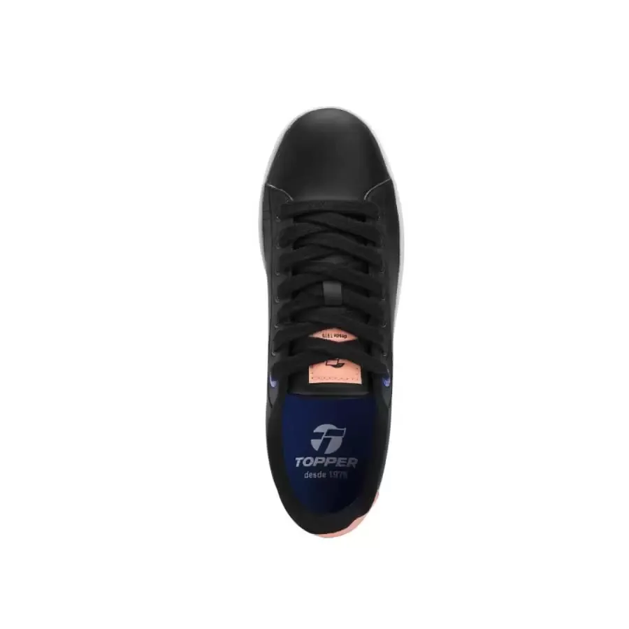 Imagen 2 de 5 de Zapatillas Topper Candy Gala Ii-NEGRO/SALMON