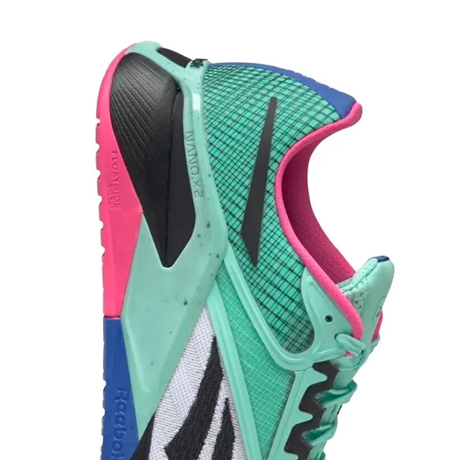 Imagen 2 de 5 de Zapatillas Reebok Nano X2-VERDE AGUA/AZUL/ROSA