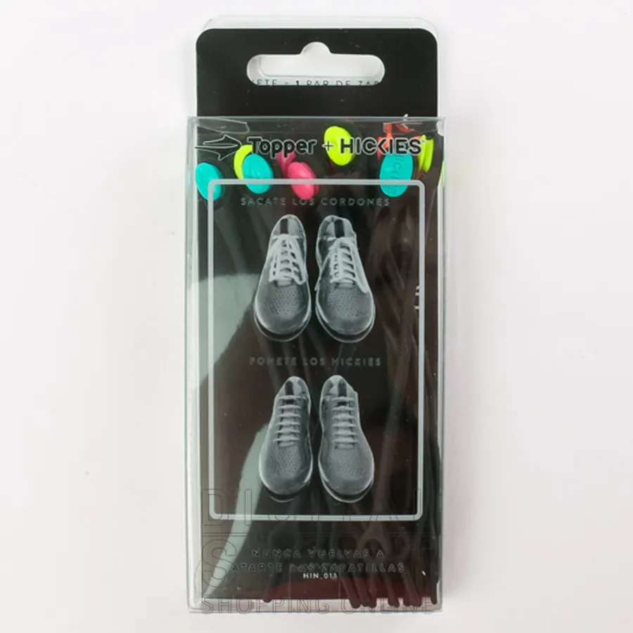 Imagen 0 de 3 de Cordones Pack X 12 Hickies Topper-NEGRO/MULTICOLOR
