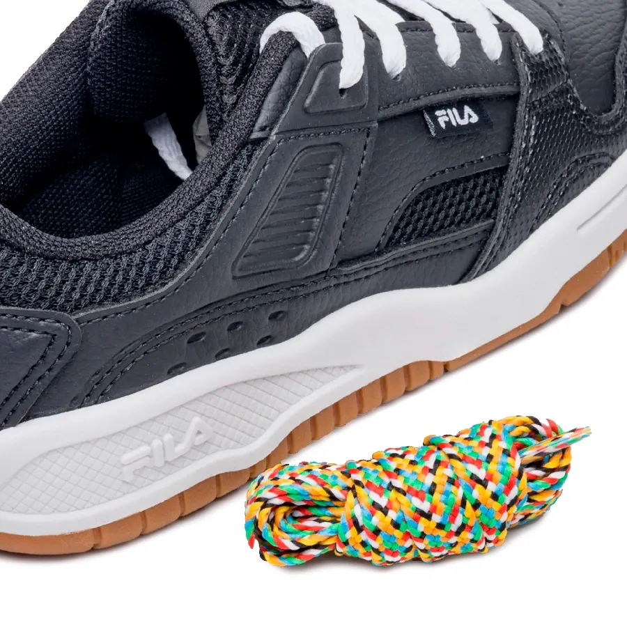 Imagen 5 de 6 de Zapatillas Fila Corda Kids-NEGRO/BLANCO