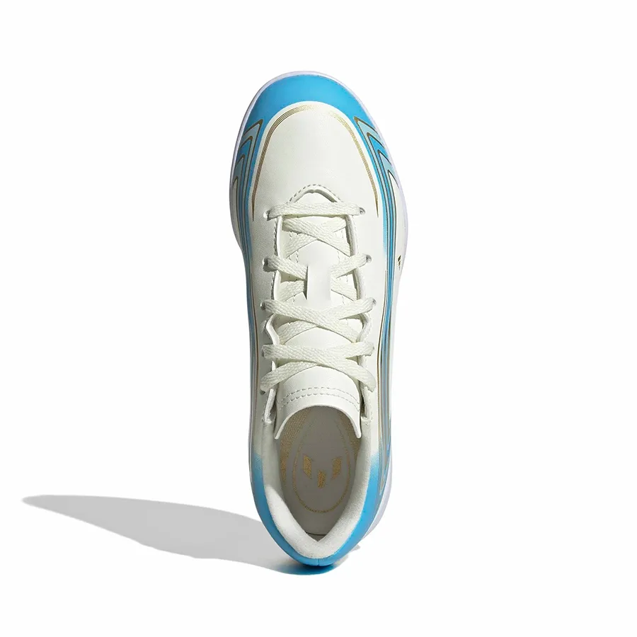 Imagen 3 de 7 de Botines adidas F50 Messi Club In-BLANCO/CELESTE/DORADO