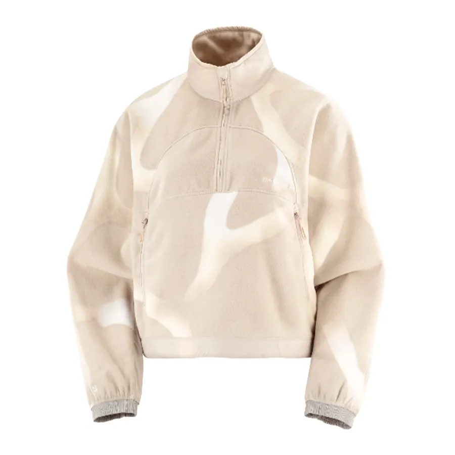 Imagen 2 de 7 de Buzo Salomon Chroma Fleece Crop-CREMA