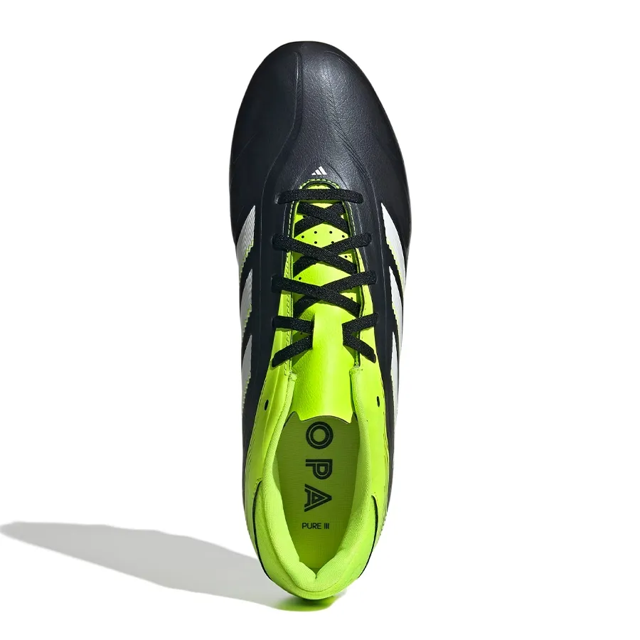 Imagen 4 de 7 de Botines adidas Copa Pure III Club Fg-NEGRO/VERDE FLUOR/BLANCO