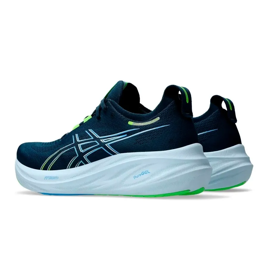 Imagen 3 de 7 de Zapatillas Asics Gel Nimbus 26-MARINO/VERDE