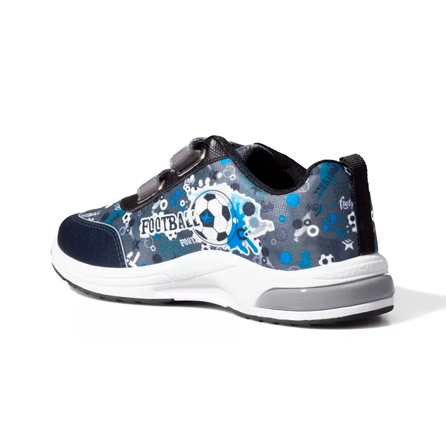 Imagen 1 de 4 de Zapatillas Footy Football-NEGRO/GRAFITO/AZUL