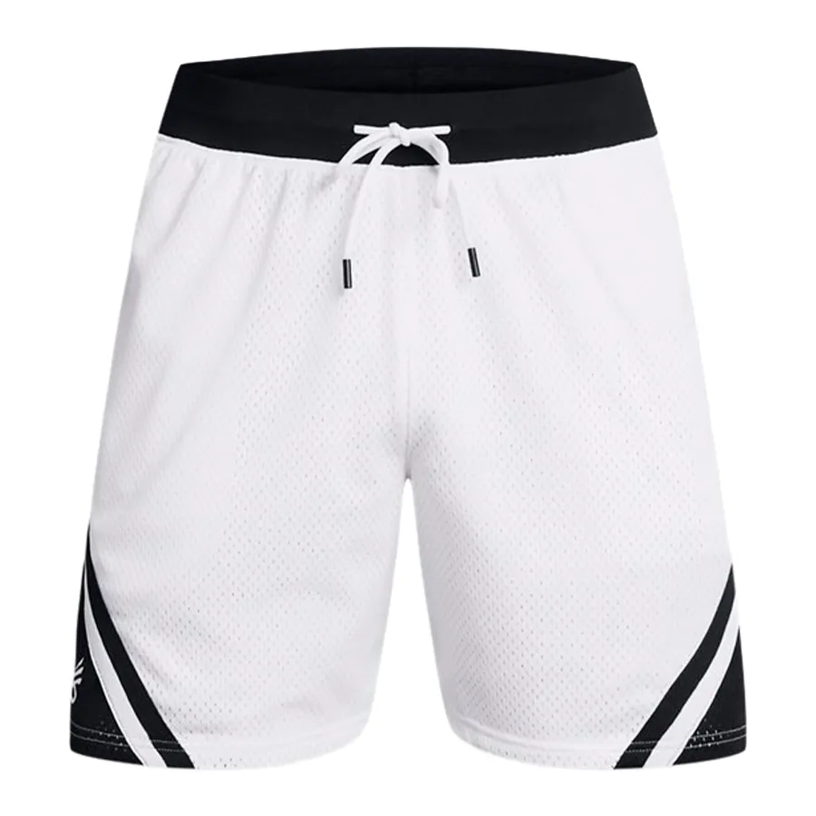 Imagen 2 de 5 de Short Under Armour Curry Mesh-BLANCO/NEGRO