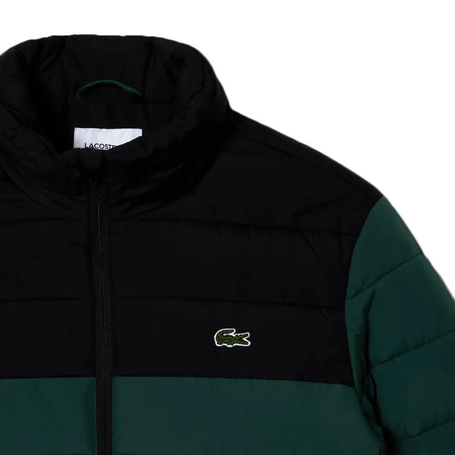 Imagen 4 de 6 de Campera Lacoste Puffer-VERDE MILITAR/NEGRO