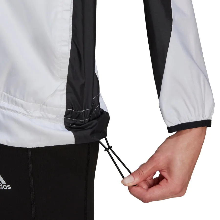 Imagen 3 de 4 de Campera adidas Rompevientos Logo-BLANCO/NEGRO