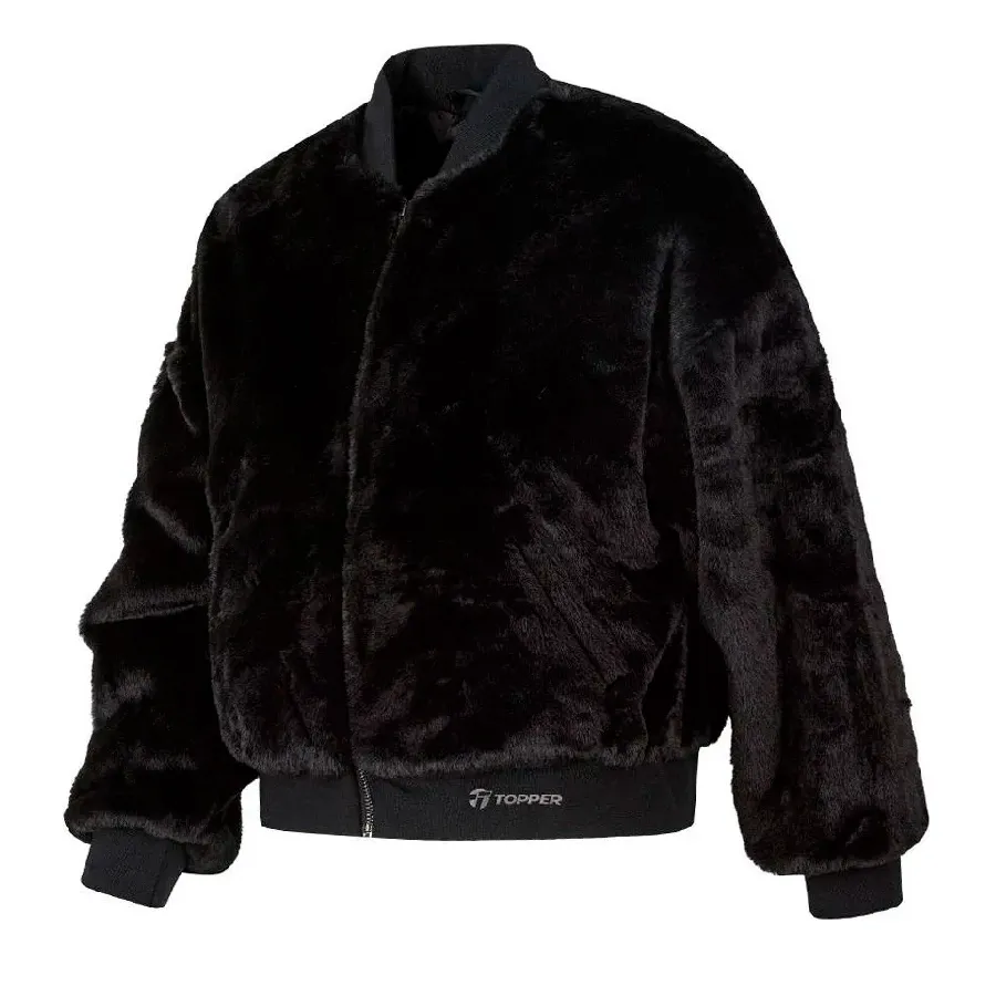 Imagen 0 de 4 de Campera Topper Bomber Wide Fur-NEGRO