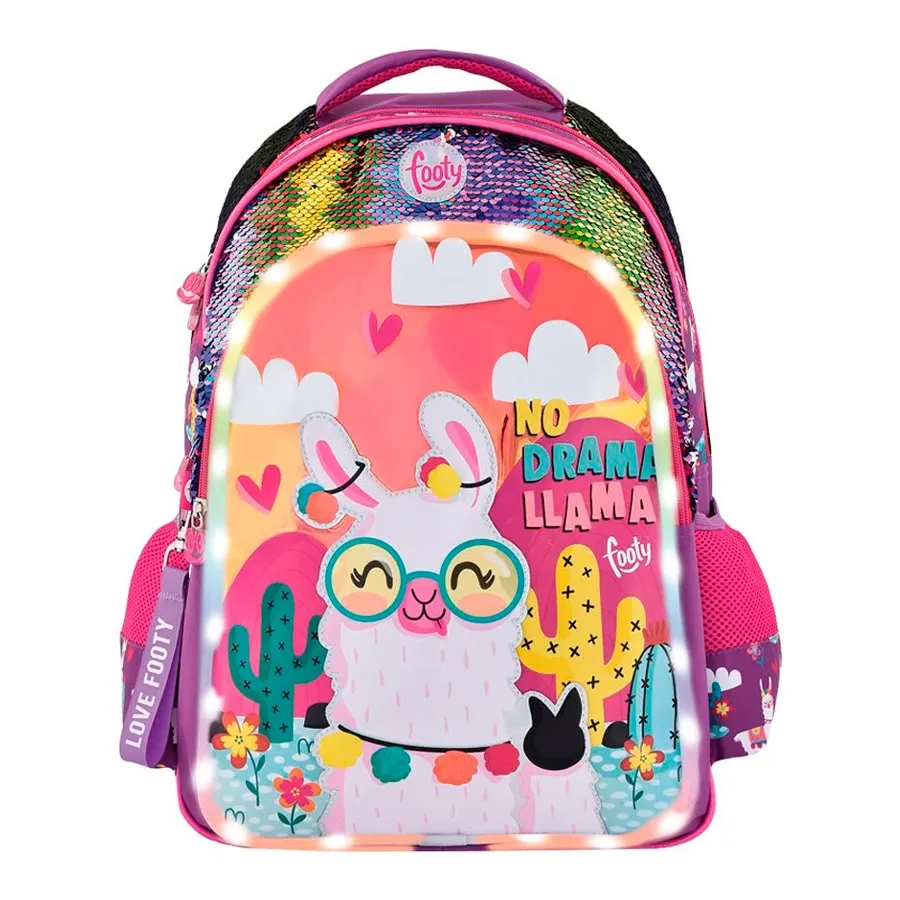Imagen 0 de 1 de Mochila Footy Espalda 18 Llama-VIOLETA/FUCSIA