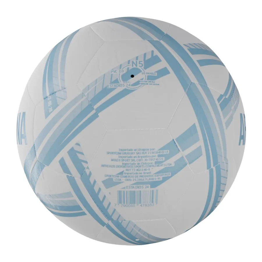 Imagen 2 de 4 de Pelota DRB Futbol Adios 24 Afa-BLANCO/CELESTE