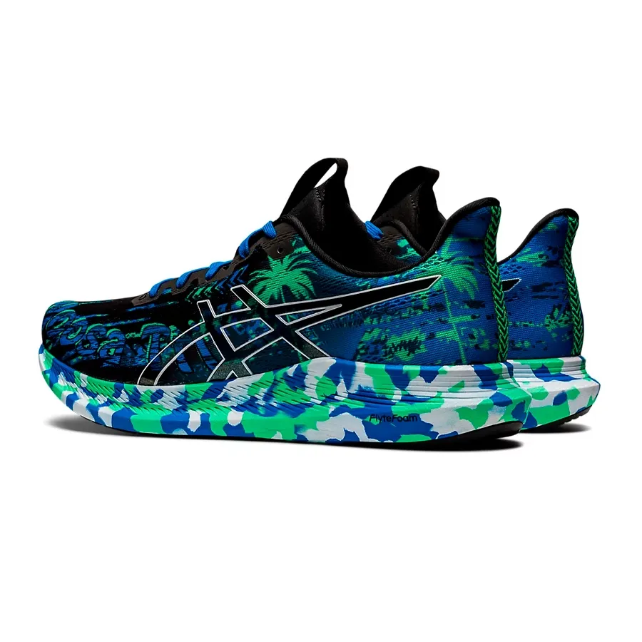 Imagen 2 de 5 de Zapatillas Asics Noosa 14 Tri Standard-NEGRO/AZUL/VERDE AGUA