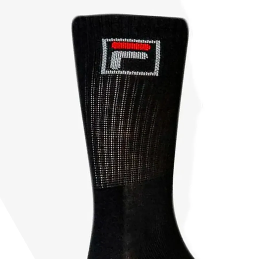 Imagen 1 de 3 de Medias Fila Cano Alto Fbox Pack x3-NEGRO