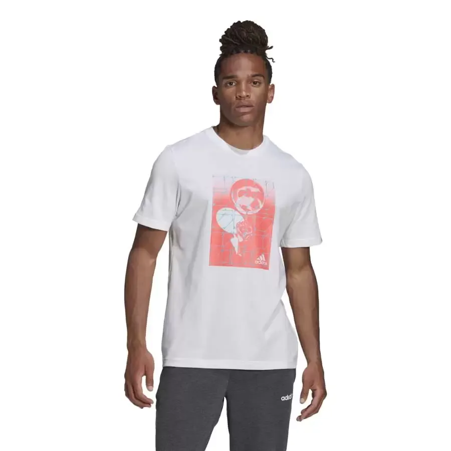 Imagen 3 de 4 de Remera adidas Hypprl Bll T-BLANCO