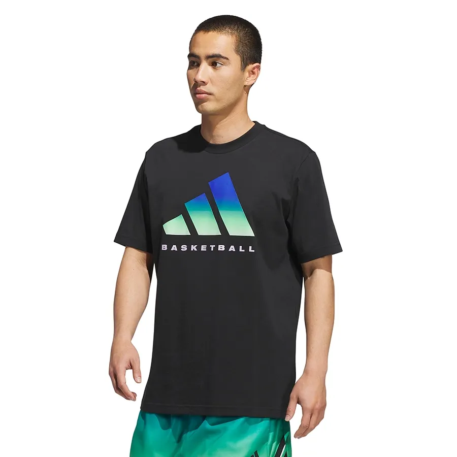 Imagen 0 de 4 de Remera adidas Graphic de básquet Tee-NEGRO