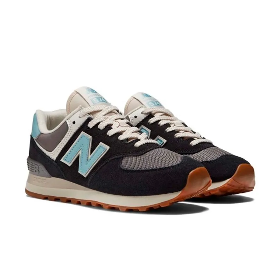 Imagen 1 de 5 de Zapatillas New Balance 574-NEGRO/CELESTE/NATURAL
