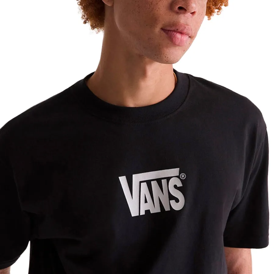 Imagen 3 de 4 de Remera Vans Stretch Logo SS Tee-NEGRO/BLANCO