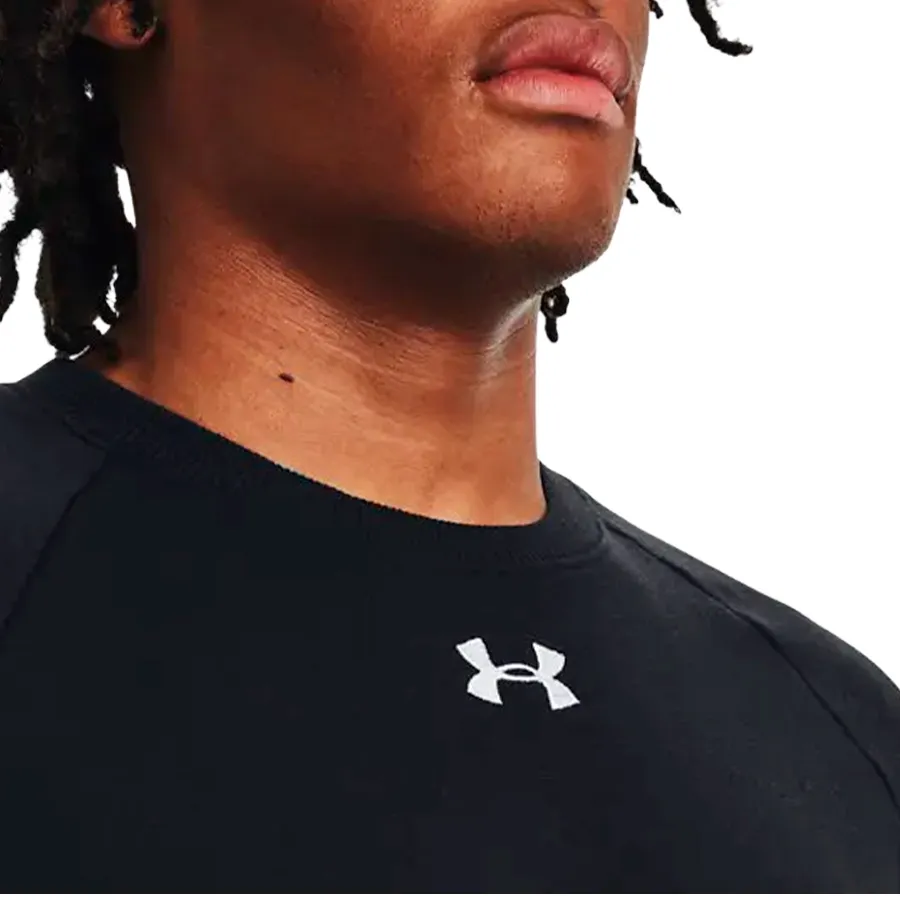 Imagen 4 de 5 de Buzo Under Armour Rival Fleece Crew-NEGRO