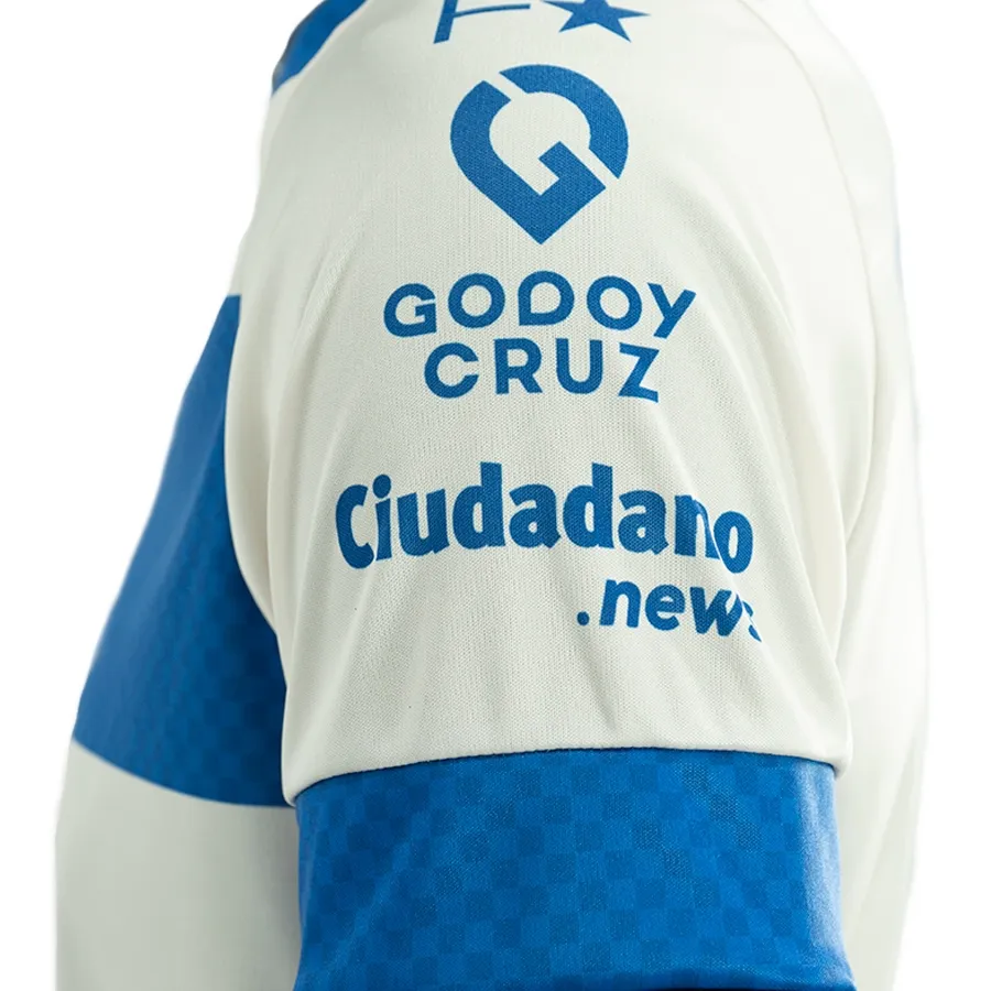 Imagen 4 de 6 de Camiseta Fiume Sport Alternativa Godoy Cruz 23-HUESO/AZUL