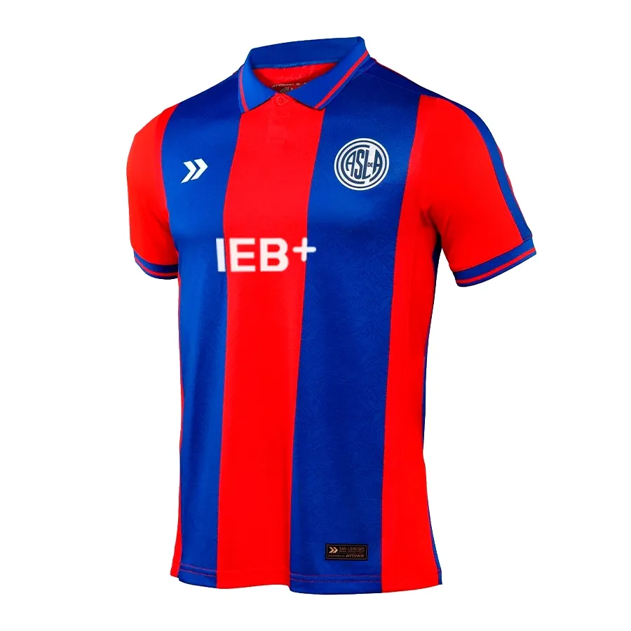 Imagen 3 de 9 de Camiseta Atomik Titular San Lorenzo 25/26-ROJO/AZUL