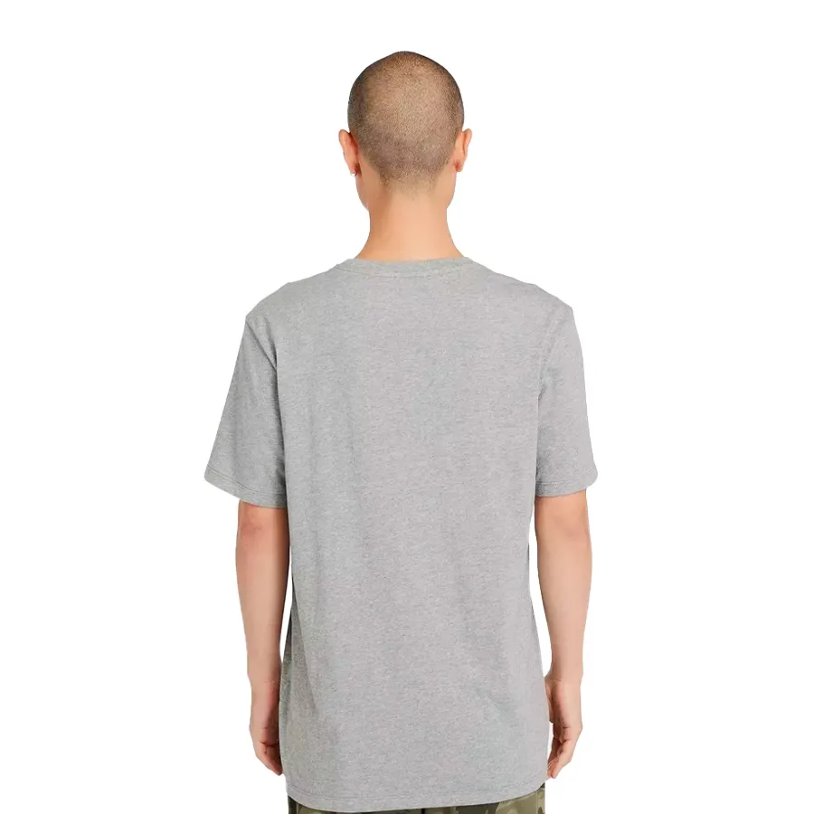 Imagen 2 de 3 de Remera Timberland Wordmark Camo-GRIS/NEGRO