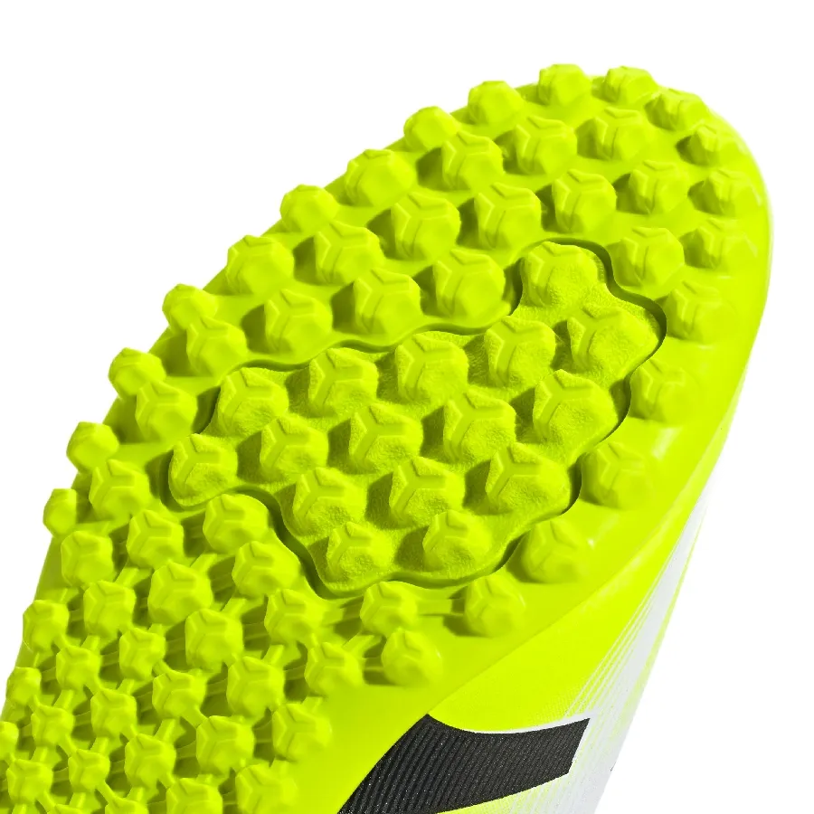 Imagen 6 de 7 de Botines adidas Predator Club Tf Junior-BLANCO/AMARILLO FLUOR/NEGRO