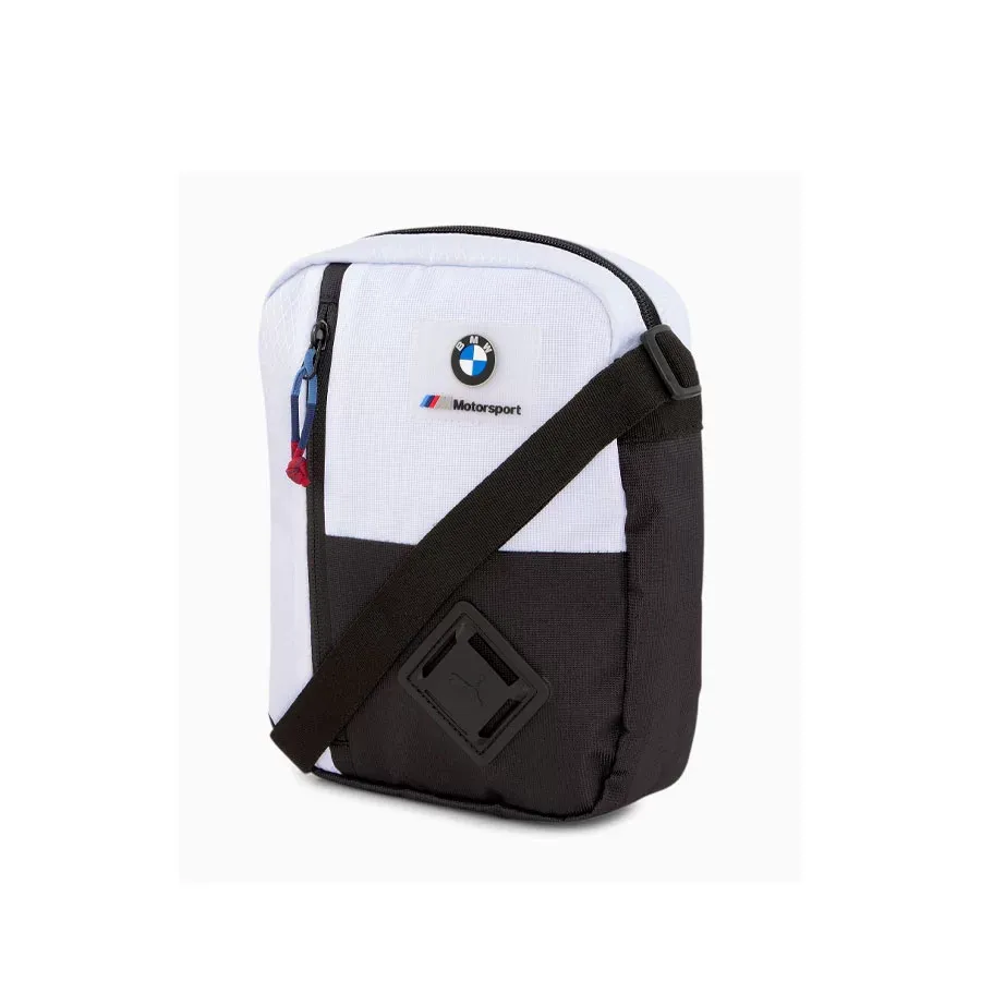 Imagen 1 de 2 de Bolso Puma Bmw M Mtsp Large Portable-BLANCO/NEGRO
