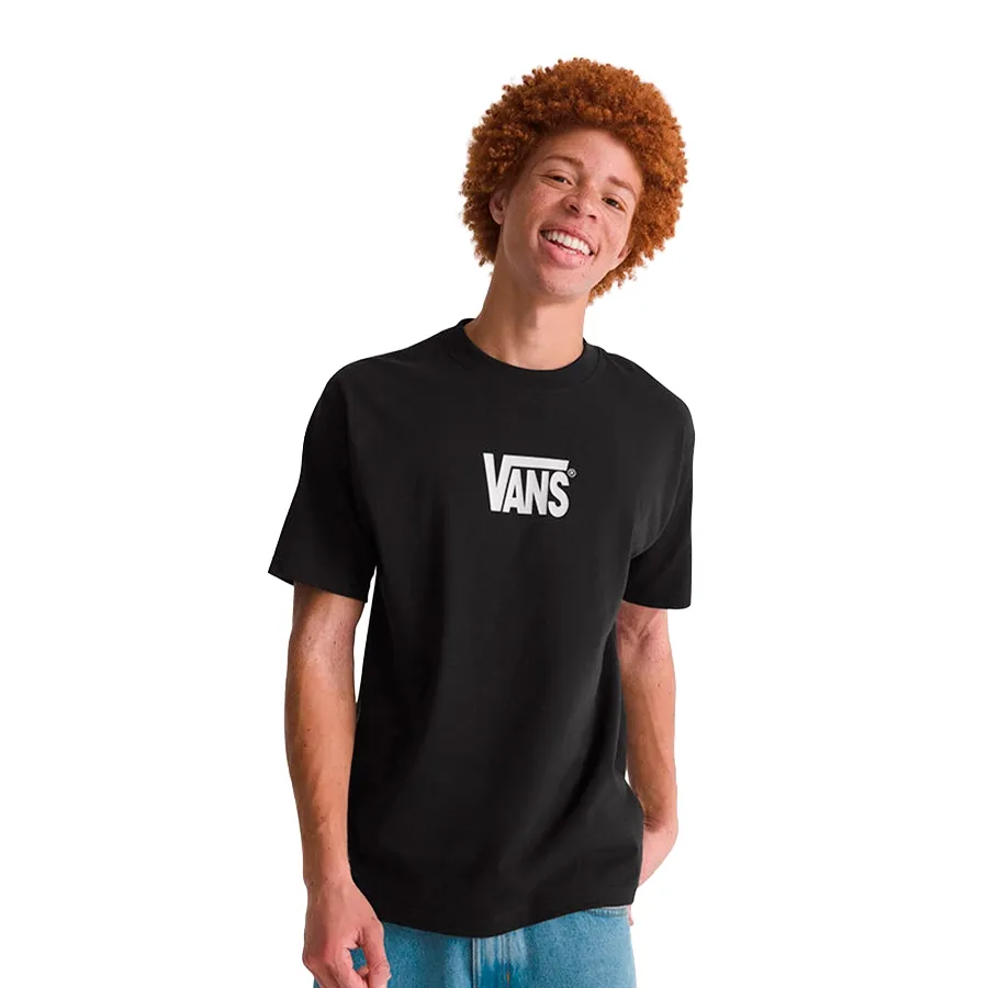 Imagen 0 de 4 de Remera Vans Stretch Logo SS Tee-NEGRO/BLANCO
