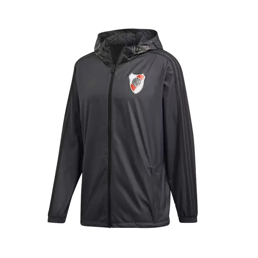 Imagen 3 de 5 de Campera adidas River Plate Windbreakr-GRAFITO