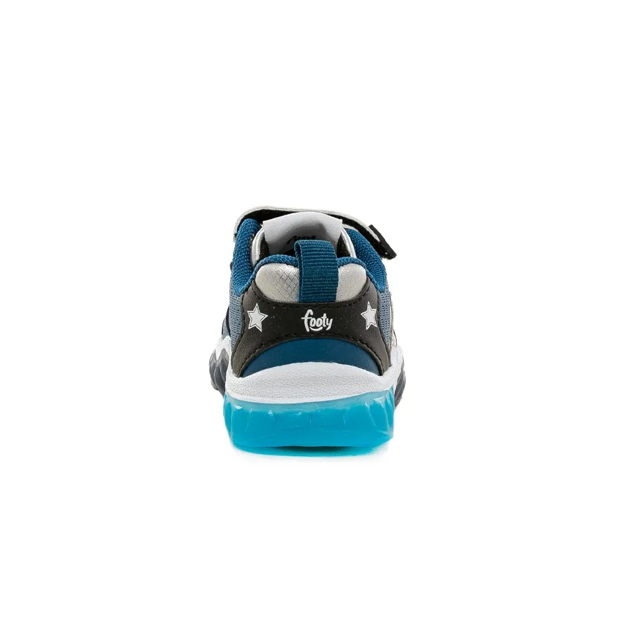 Imagen 3 de 6 de Zapatillas Footy Mickey Con Luz-AZUL/BLANCO