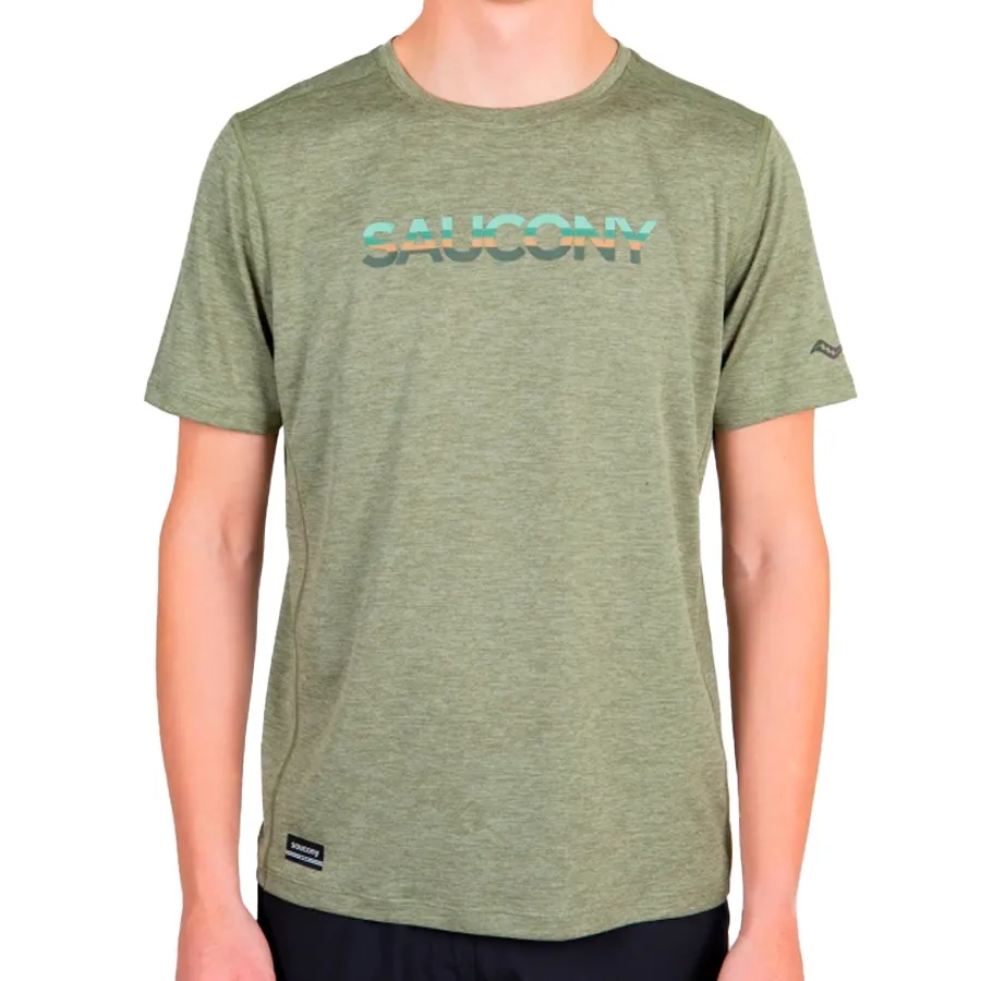 Imagen 0 de 5 de Remera Saucony Stopwatch Graphic Short Sleeve-VERDE