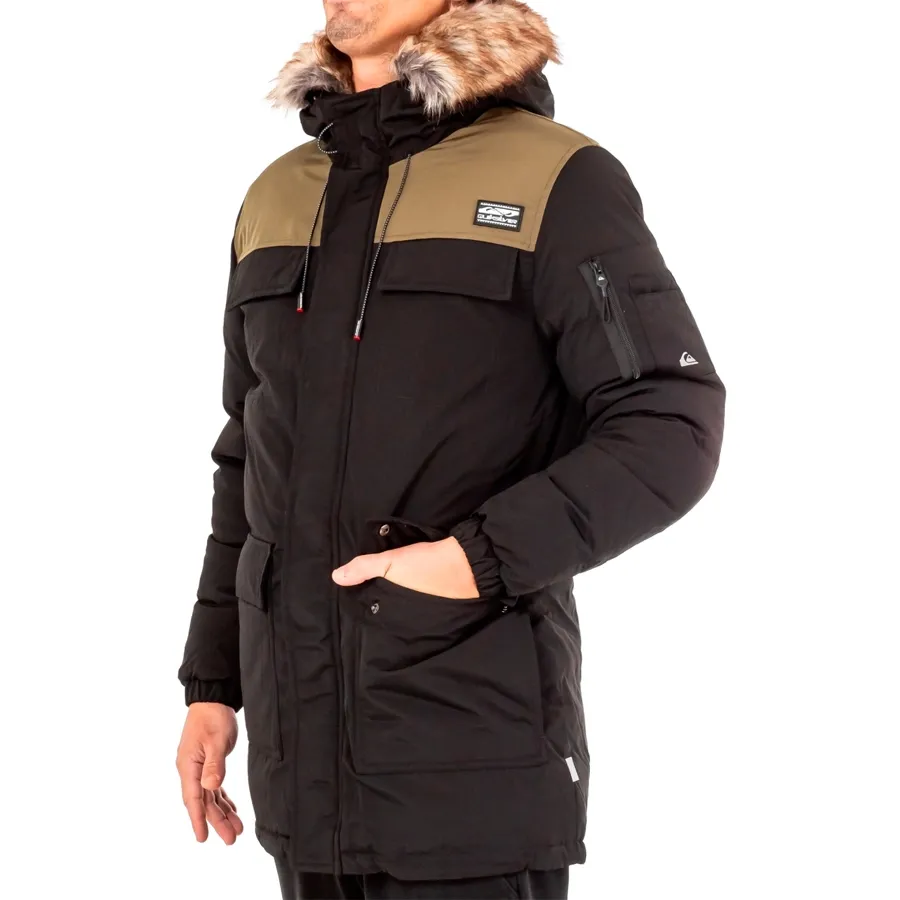Imagen 1 de 3 de Campera Quiksilver Range Runs-NEGRO/BEIGE