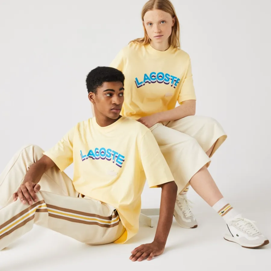 Imagen 2 de 4 de Remera Lacoste Loose Fit Live de Algodón-AMARILLO