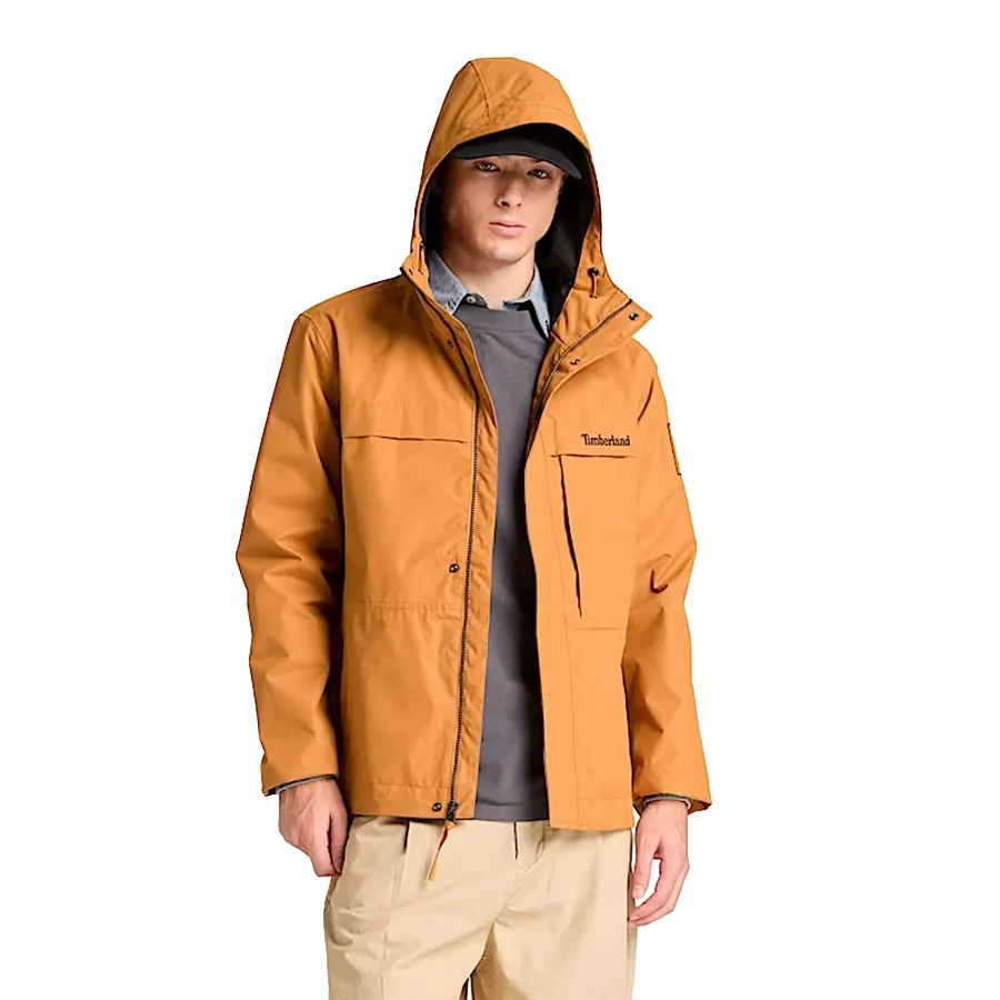 Imagen 1 de 5 de Campera Timberland Benton Waterproof Shell Jacket-BEIGE/NEGRO