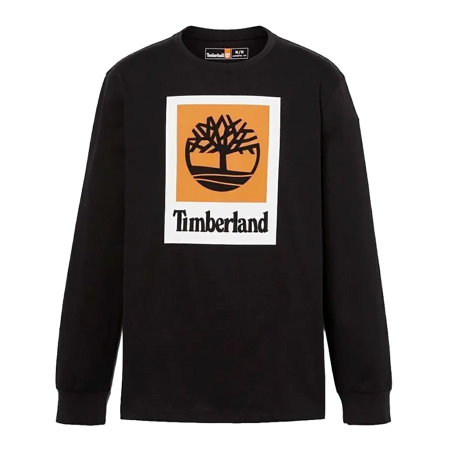 Imagen 2 de 4 de Remera Timberland Stack Logo-NEGRO/MARRON