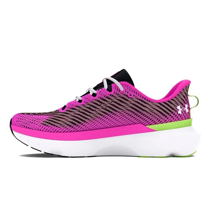 Imagen 4 de 5 de Zapatillas Under Armour Infinite Pro Run Anywhere-FUCSIA/LIMA/NEGRO