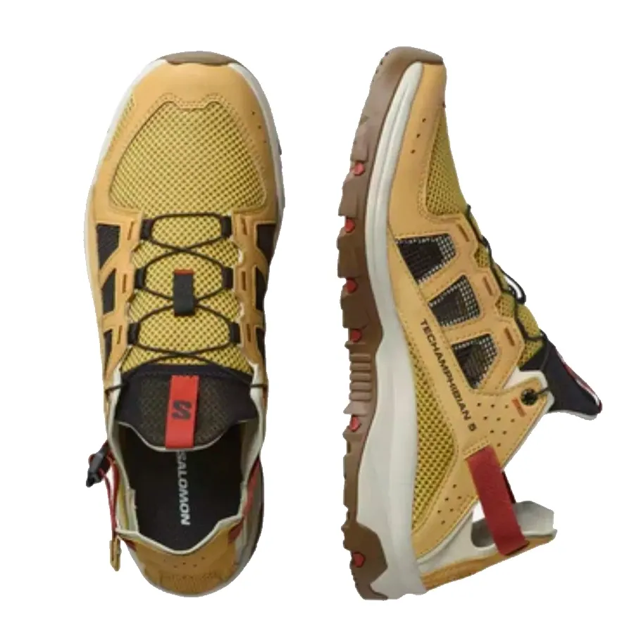 Imagen 3 de 5 de Zapatillas Salomon Techamphibian 5-AMARILLO/NEGRO/BORDO