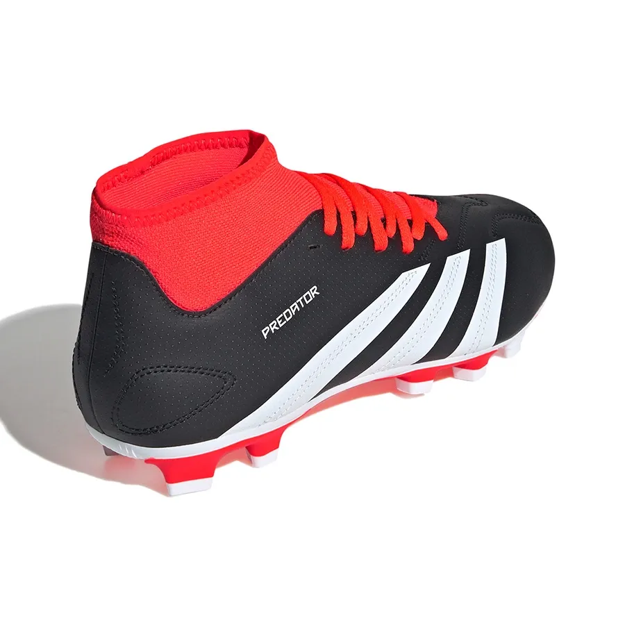 Imagen 3 de 8 de Botines adidas Predator-NEGRO/BLANCO/NARANJA FLUOR