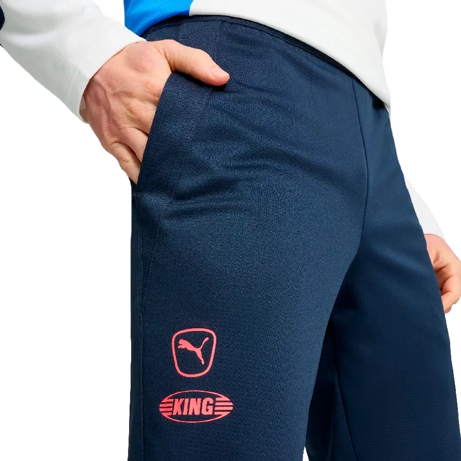 Imagen 4 de 5 de Pantalón Puma King Pro-AZUL MARINO/ROSA FLUOR
