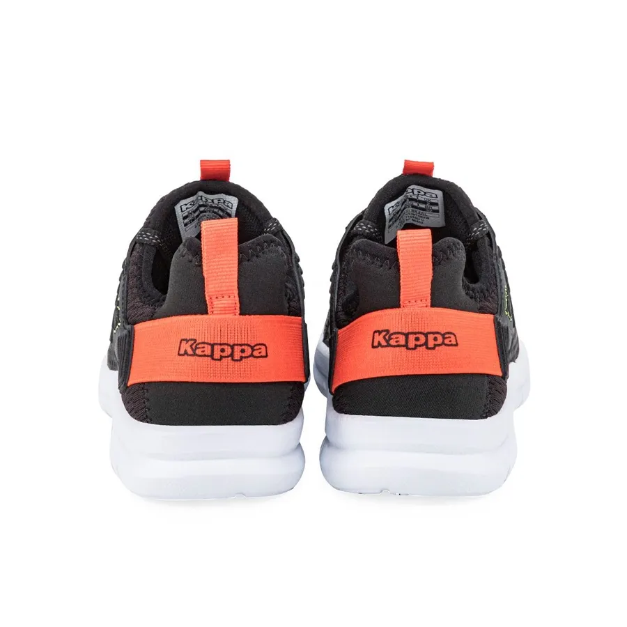 Imagen 3 de 5 de Zapatillas Kappa Porto Kids-NEGRO/NARANJA