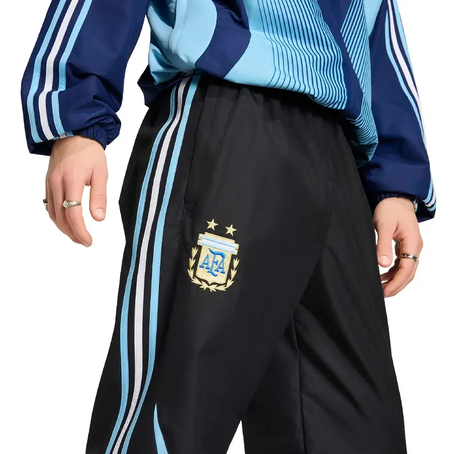 Imagen 3 de 5 de Pantalón adidas Afa 06-NEGRO/CELESTE