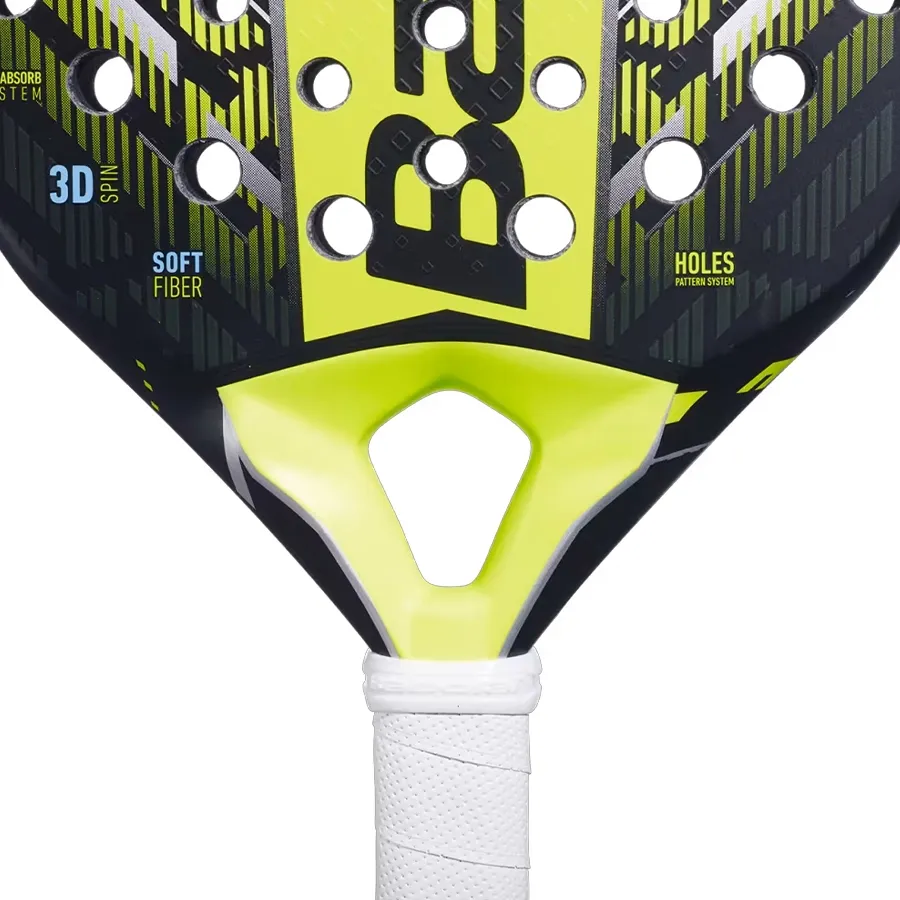 Imagen 3 de 5 de Paleta Babolat Counter Vertuo 2.5-NEGRO/VERDE FLUOR