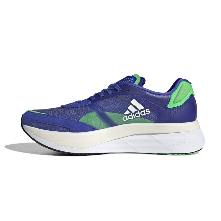 Imagen 4 de 7 de Zapatillas adidas Adizero Boston 10 M-AZUL/VERDE/BLANCO